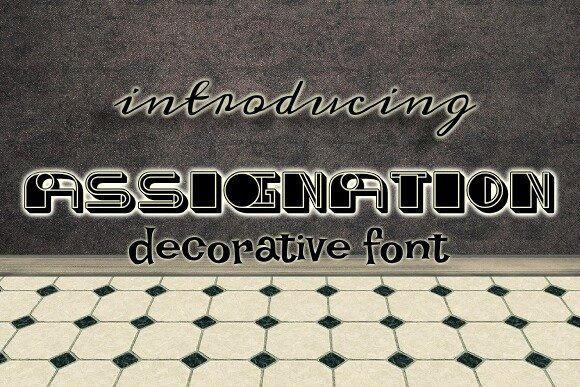Assignation: The Perfect Cute Decorative Typeface for Makers