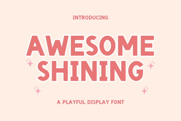 Awe-Inspiring Awesome Shining for Editorial and Display Design