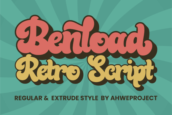Benload: A Bold Retro Display Font for Modern Web Design