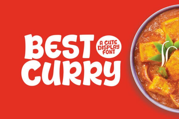 Best Curry: A Modern Display Font for Editorial Design
