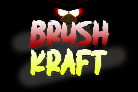 Brush Kraft: The Spooky Display Font for Unique Branding