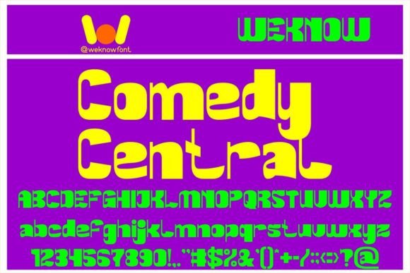 Comedy Central: The Vibrant Display Font for Memorable Branding