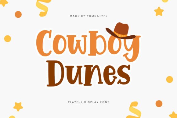 Cowboy Dunes: A Playful Display Font for Branding
