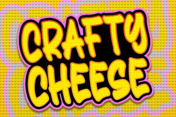 Crafty Cheese: The Whimsical Display Font for Small Business Branding
