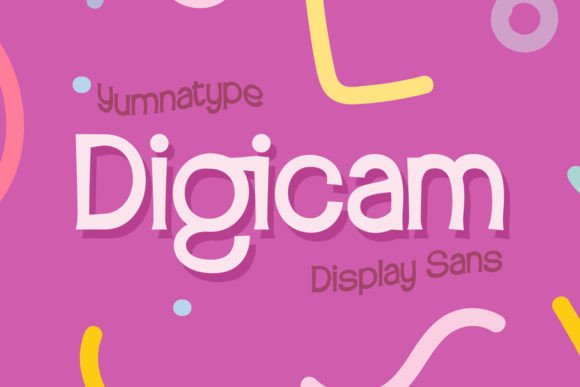 Digicam: A Playful Serif Display Font for Modern Branding