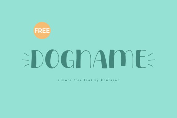 Dogname: A Modern Display Font for Editorial Design