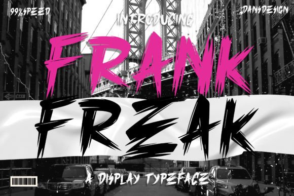 Frank Freak: The Unique Display Font for Bold Brand Identity