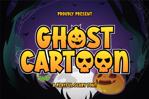 Ghost Cartoon: A Spooky Display Font for Halloween Branding