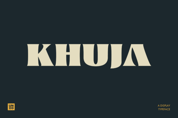 Khuja: The Premium Display Typeface for Handmade Branding