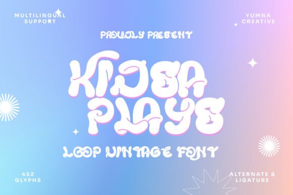 Kidsa Plays: A Vintage Display Font for Playful Editorial Design