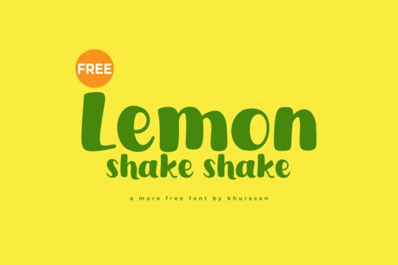 Lemon Shake Shake: A Modern Display Font for Creative Brands