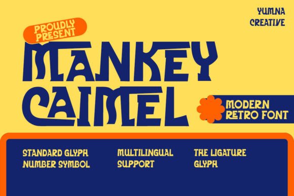 Mankey Caimel: A Modern Retro Typeface for Makers