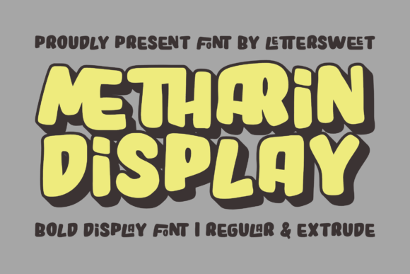 Metharin: The Vintage Retro Display Font for Campaign Design