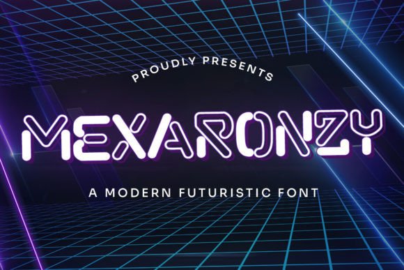 Mexaronzy: The Futuristic Display Font for Modern Crafters