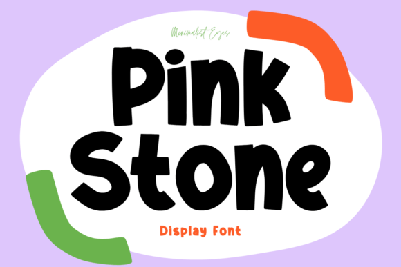 Pink Stone: A Quirky Display Font for Editorial Design