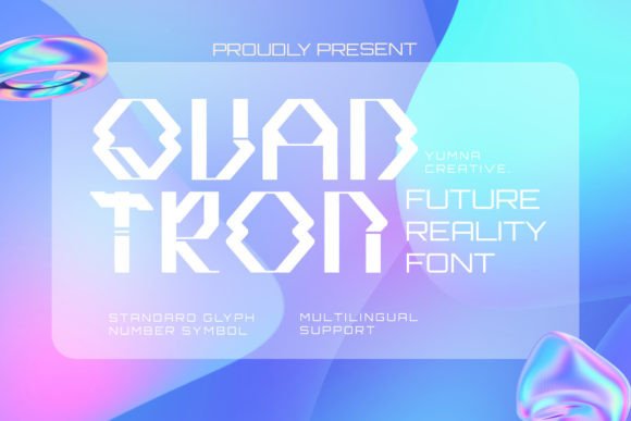 Quadtron: The Future Reality Font for Bold Brand Identity