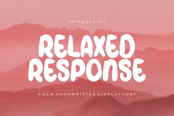 Relaxed Response: A Bold Display Font for Authentic Branding