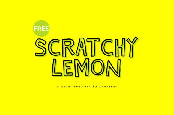 Scratchy Lemon: A Modern Display Font for Editorial Design