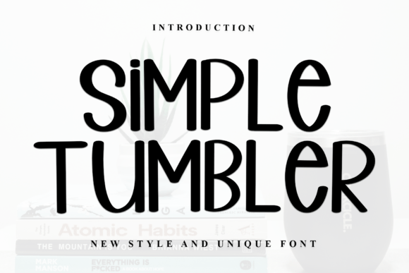 Simple Tumbler: A Stylish Display Font for Modern Editorial Design