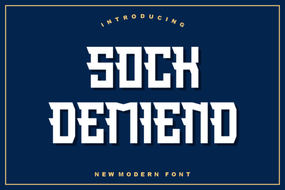 Sock Demiend: The Bold Display Font You Need