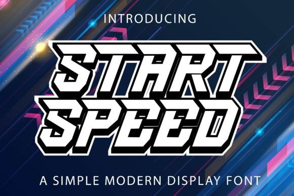 Start Speed Font for Dynamic Handmade Labels and Shop Branding