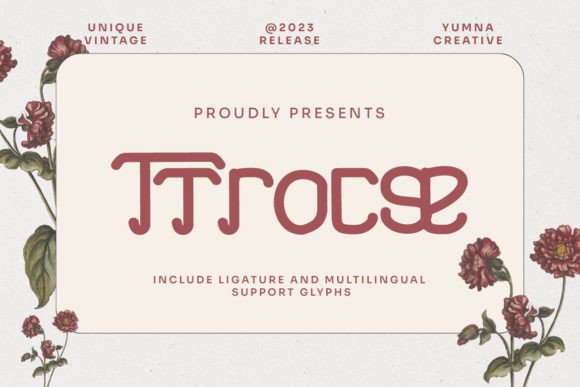 Ttrocse: The Vintage Display Font for Timeless Web Design