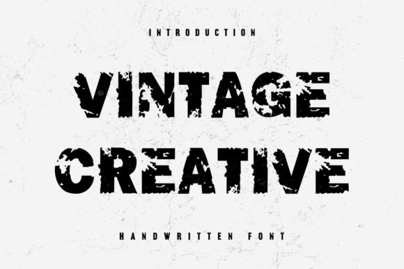 Vintage Creative: The Perfect Distressed Display Font for Handmade Brands
