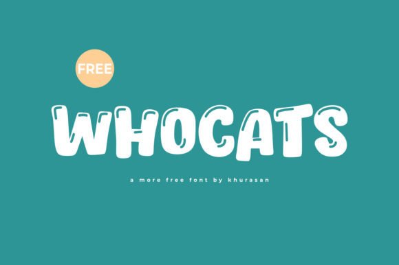 Whocats: The Modern Display Font for Polished Branding